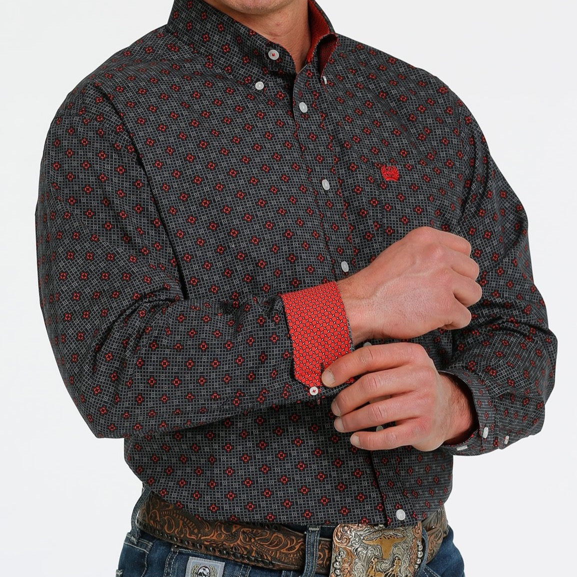 CINCH MENS BLACK LONGSLEEVE