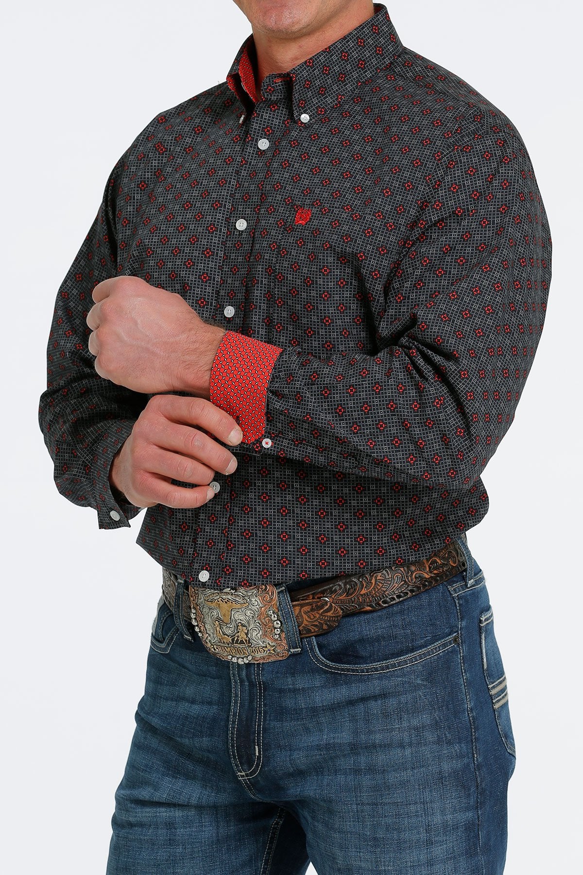 CINCH MENS BLACK LONGSLEEVE