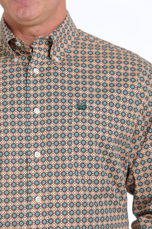 CINCH MENS LONG SLEEVE PRINT SHIRT