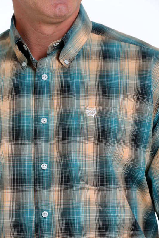 CINCH MENS PLAID LONGSLEEVE