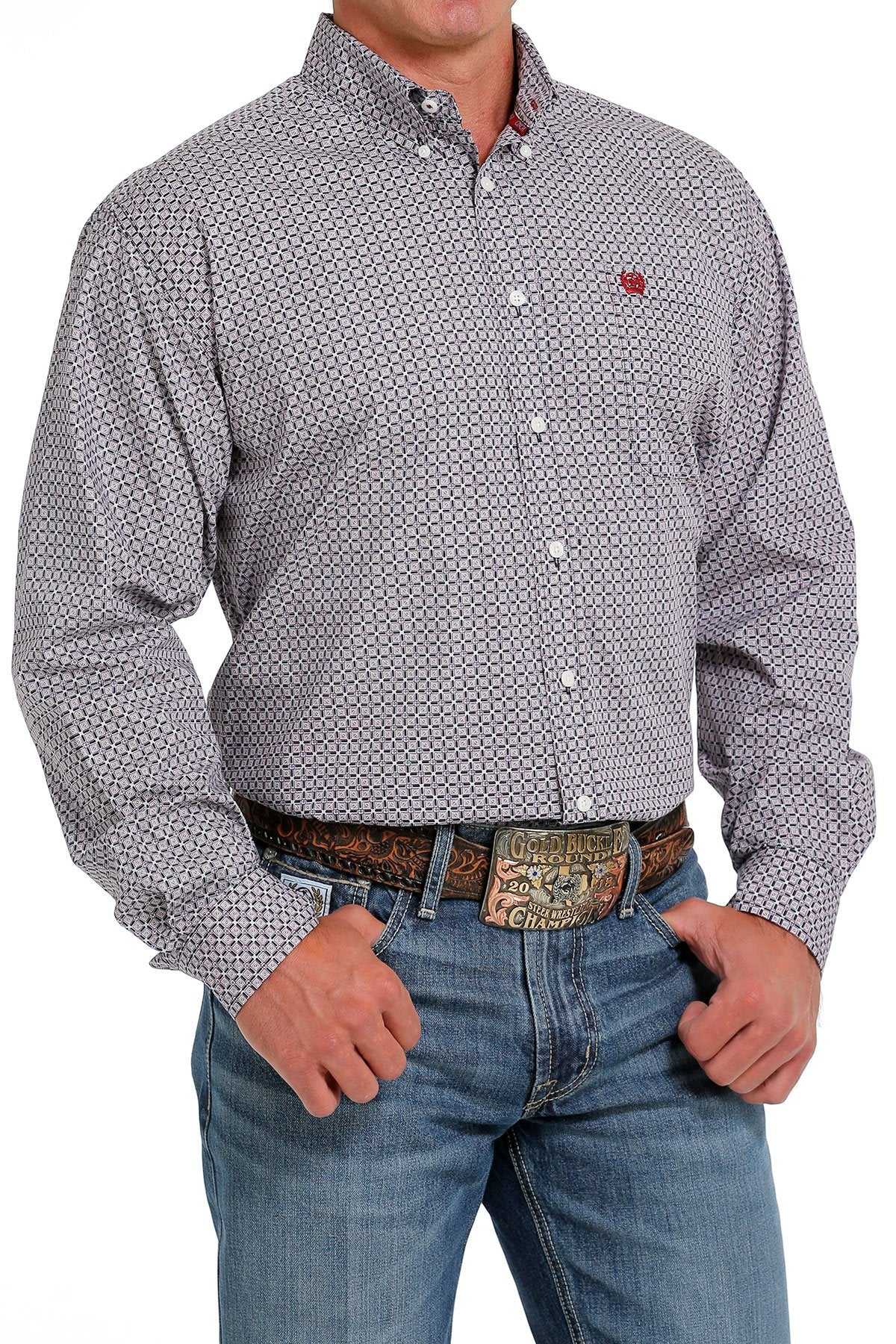 CINCH MENS LS SHIRT PRINT