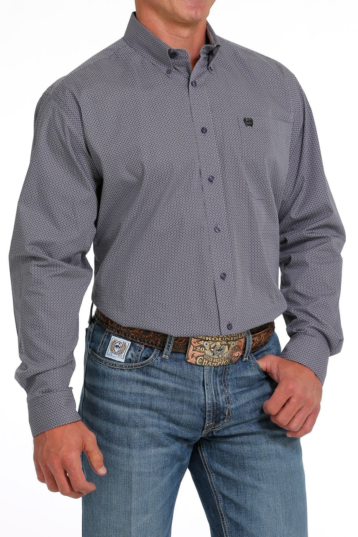 CINCH MNS LS SHIRT PRINT