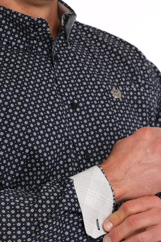 CINCH MENS LS SHERT PRENT