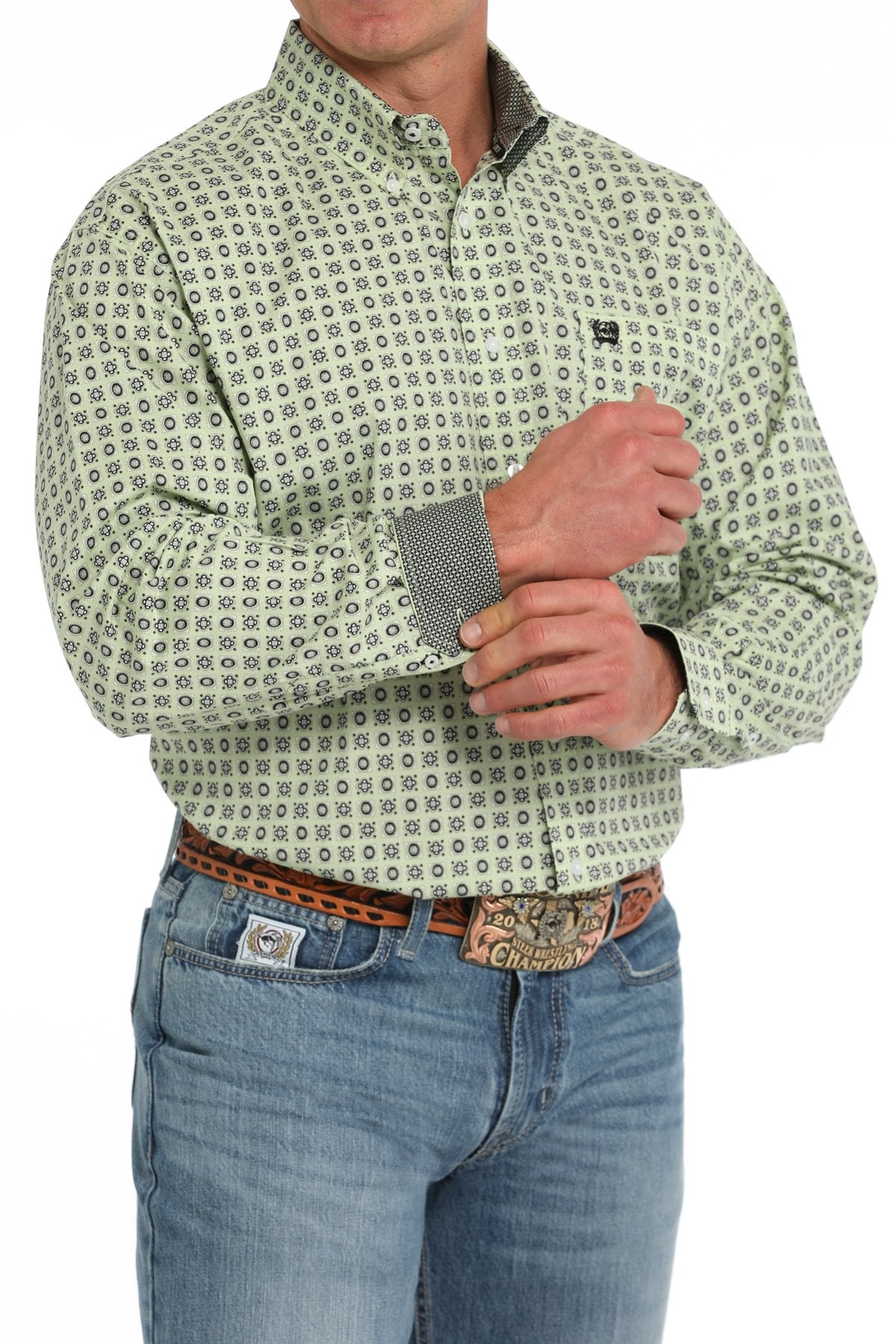 CINCH MNS LS SHRT PRNT