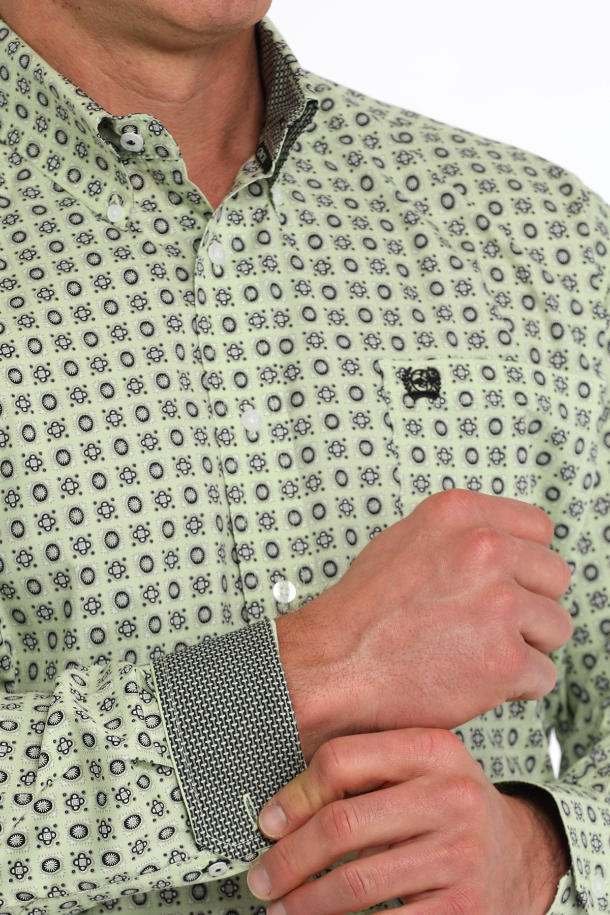 CINCH MNS LS SHRT PRNT