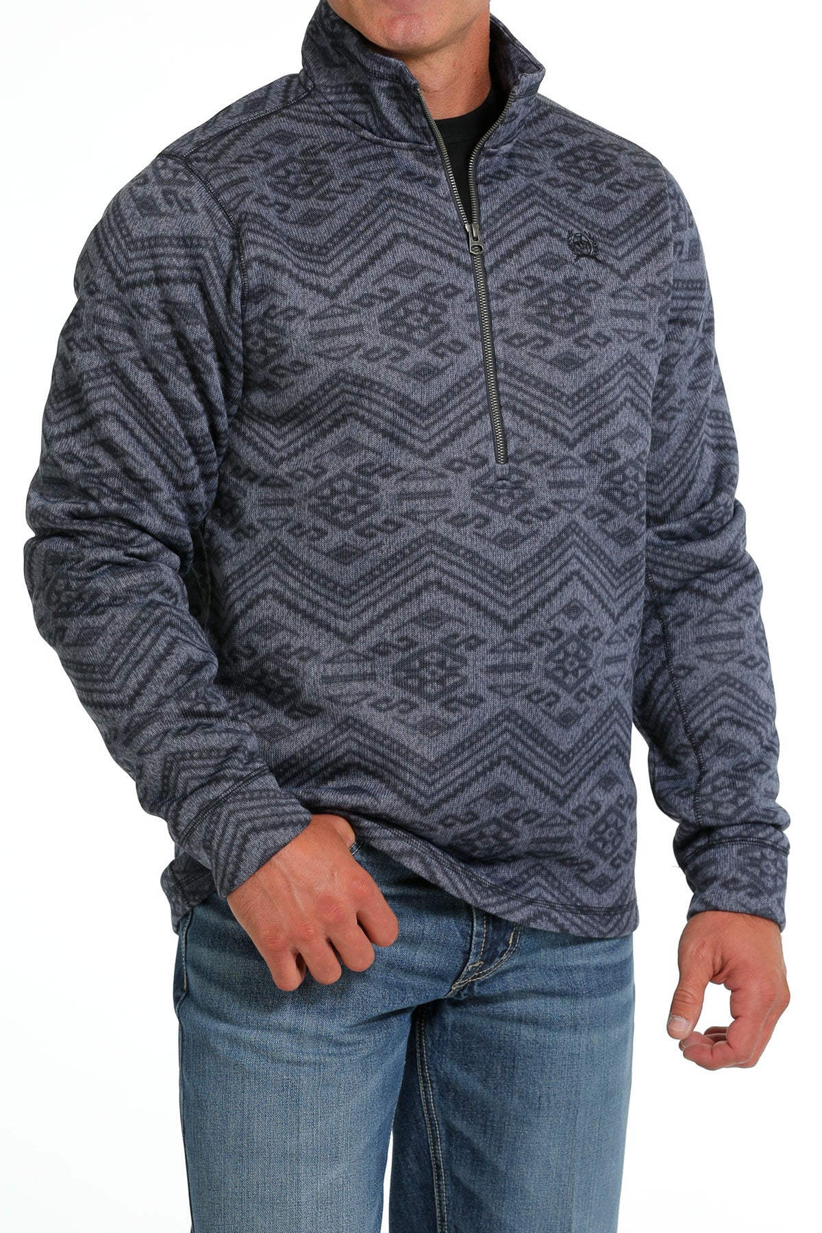 CINCH MENS HALF ZIP SWEATER