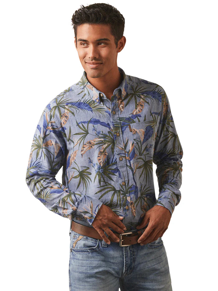 ARIAT MENS PARADISE LS CHAMBRAY SHIRT