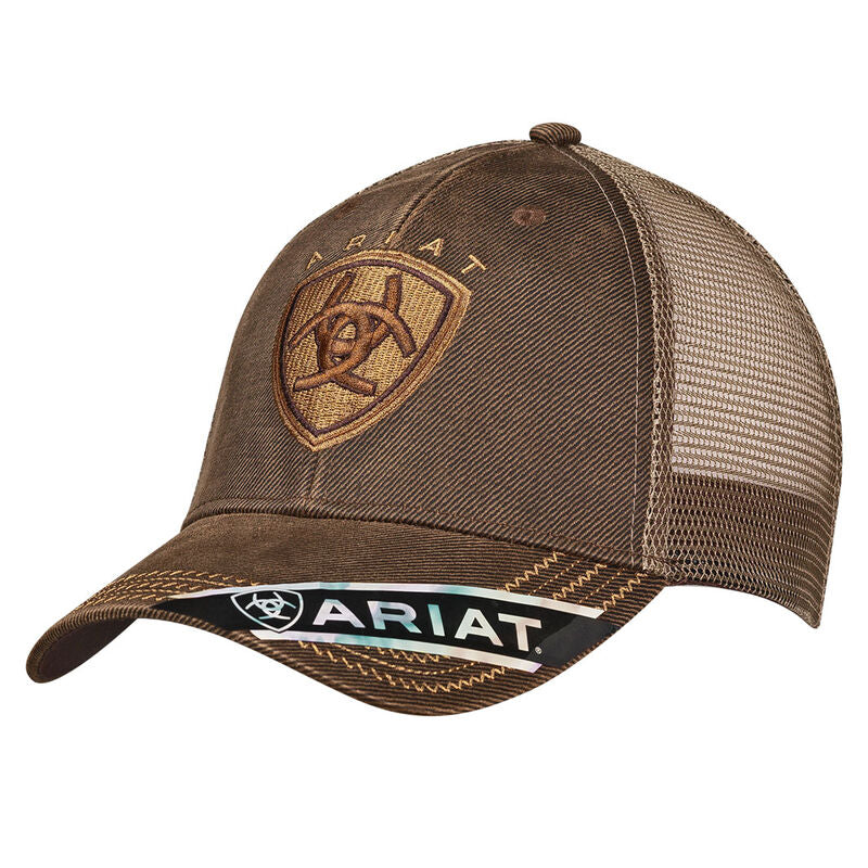 CAP ARIAT BRN OILSKIN