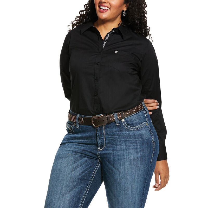 BLOUSE ARIAT STRETCH BLK