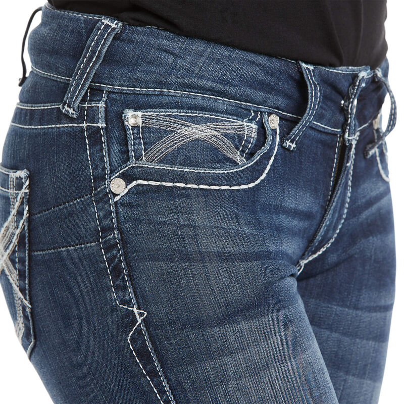 JEAN ARIAT WMNS DRESDEN MID RISE ST LEG