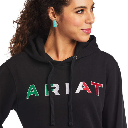 ARIAT WMS MEXICO HOODIE BLK