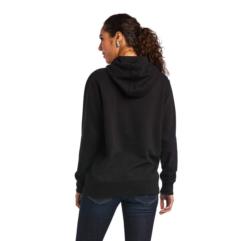 ARIAT WMS MEXICO HOODIE BLK