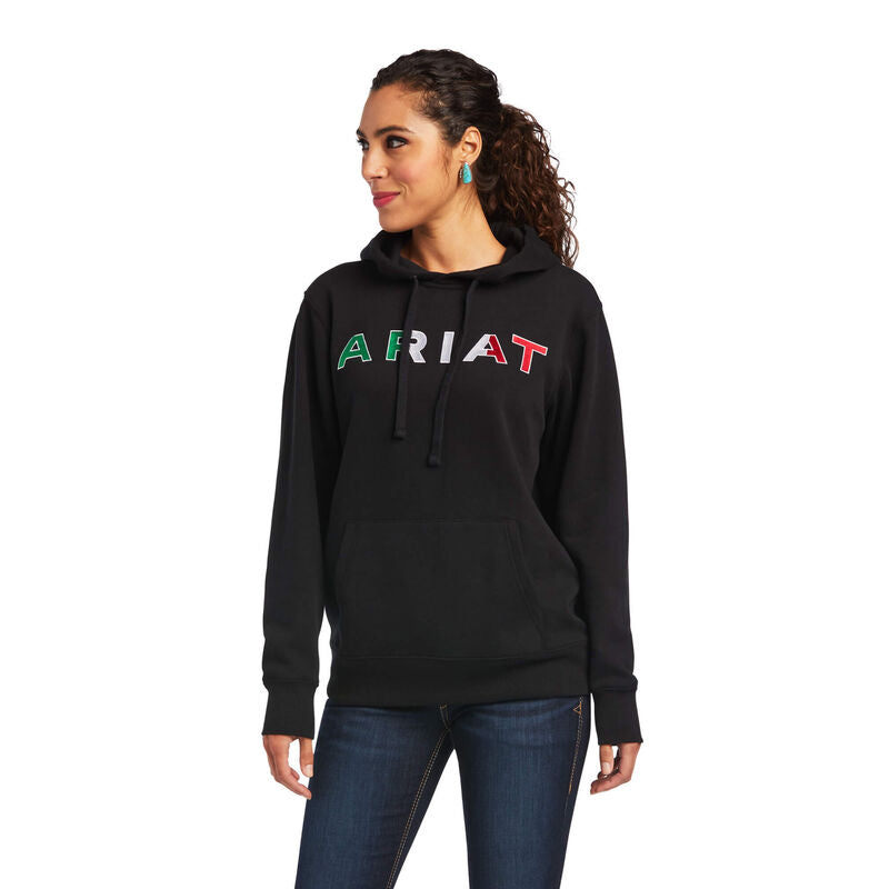 ARIAT WMS MEXICO HOODIE BLK