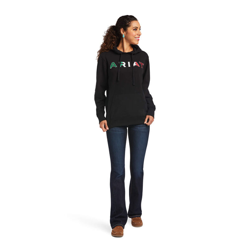 ARIAT WMS MEXICO HOODIE BLK
