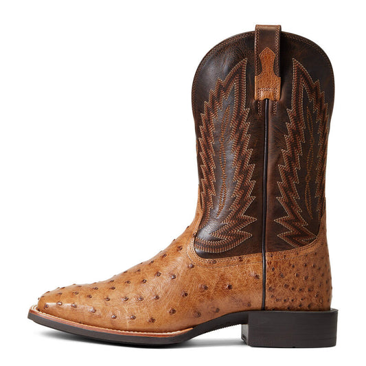 BOOT ARIAT QUANTUM PRIMO OSTRICH BEAM BROWN