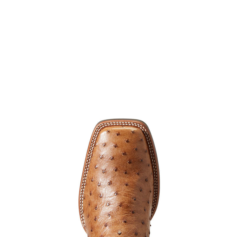 BOOT ARIAT QUANTUM PRIMO OSTRICH BEAM BROWN