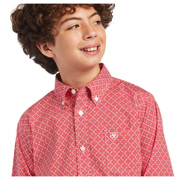 ARIAT BYS FABIO STR CLSSC LS SHRT HEARTFELT