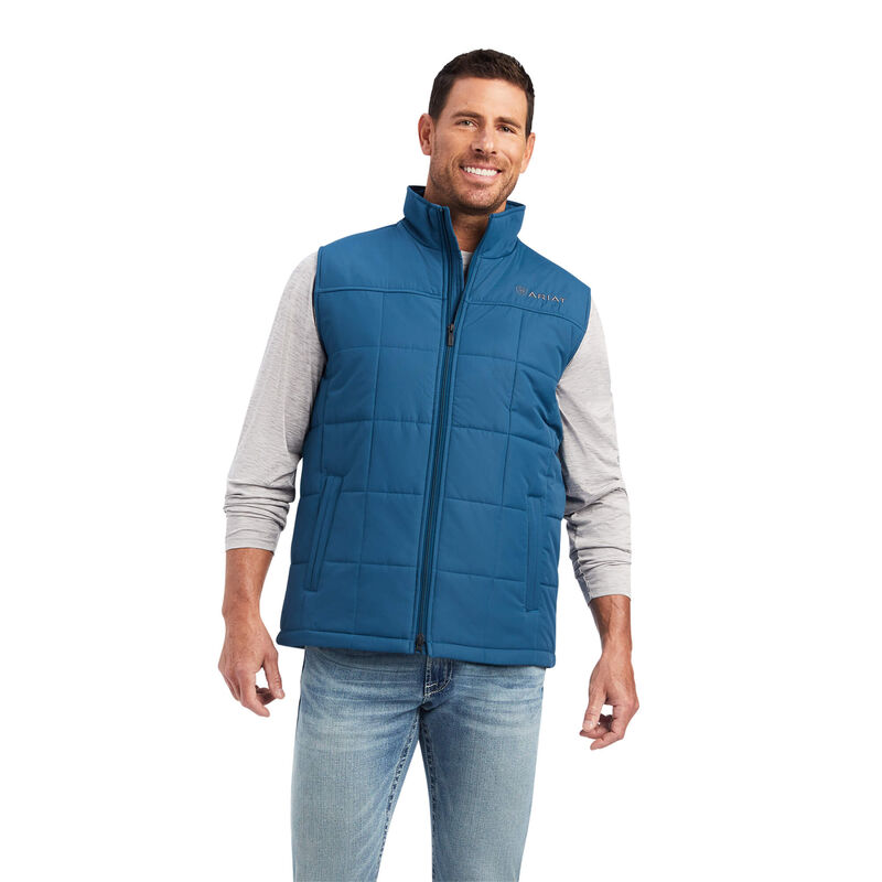 ARIAT MENS CRIUS VEST MAJOLICA BLUE