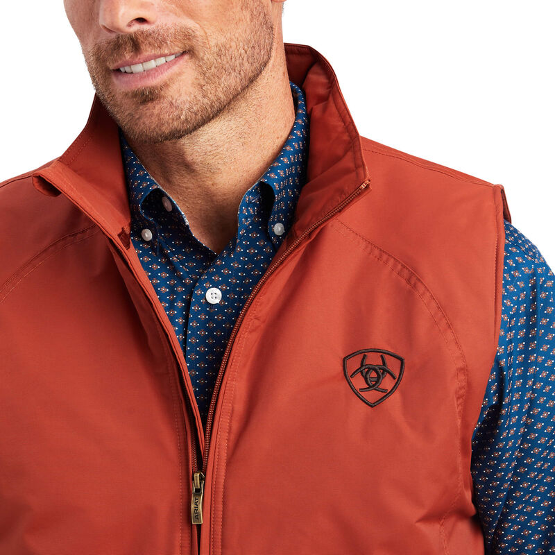 ARIAT MENS TEAM LOGO VEST ARABIAN SPICE