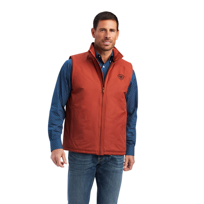 ARIAT MENS TEAM LOGO VEST ARABIAN SPICE