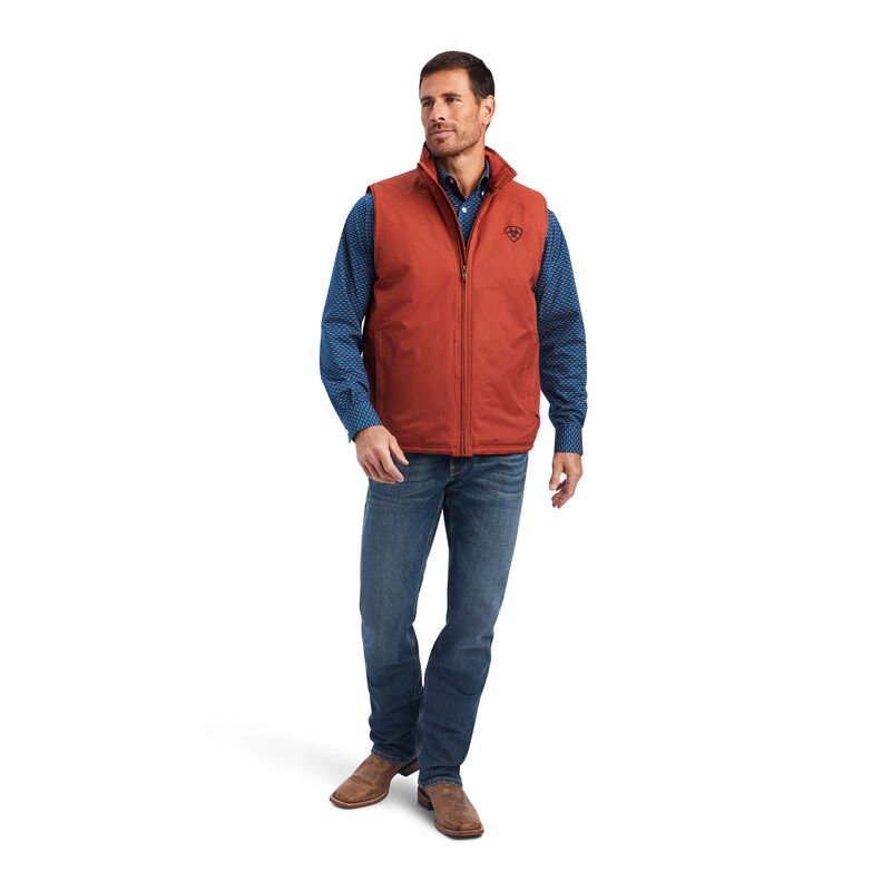 ARIAT MENS TEAM LOGO VEST ARABIAN SPICE
