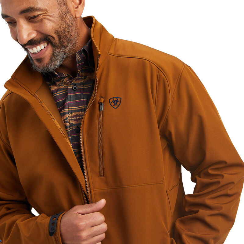 ARIAT MNS SOFTSHELL JACKET CHESTNUT