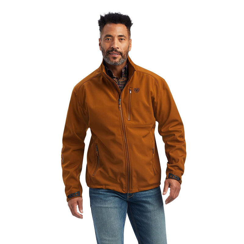 ARIAT MNS SOFTSHELL JACKET CHESTNUT