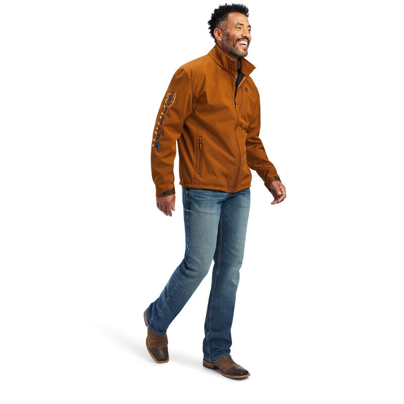 ARIAT MNS SOFTSHELL JACKET CHESTNUT