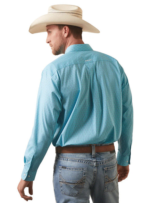 ARIAT MENS CAIDEN CLASSIC LONG SLEEVE BLUE