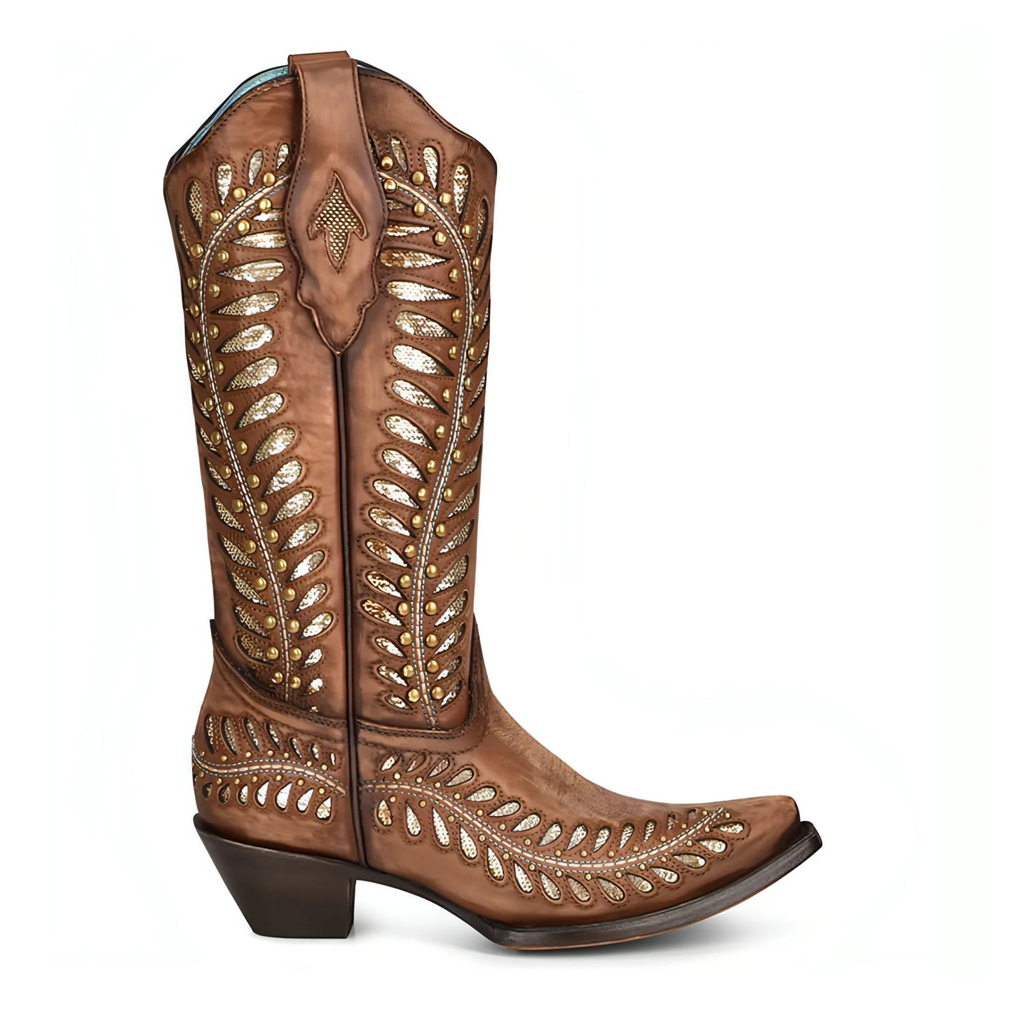 TAN INLAY EMBORIDERY
