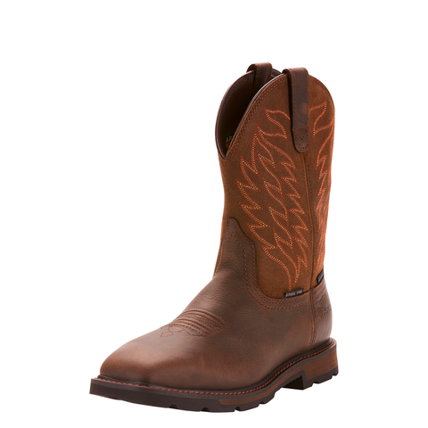 BOOT ARIAT H2O STEEL TOE DK BRN