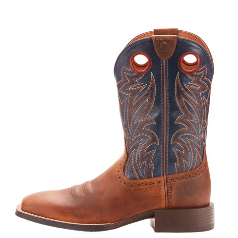 BOOT ARIAT SIDEBET DSTRSD BRN/BLUE