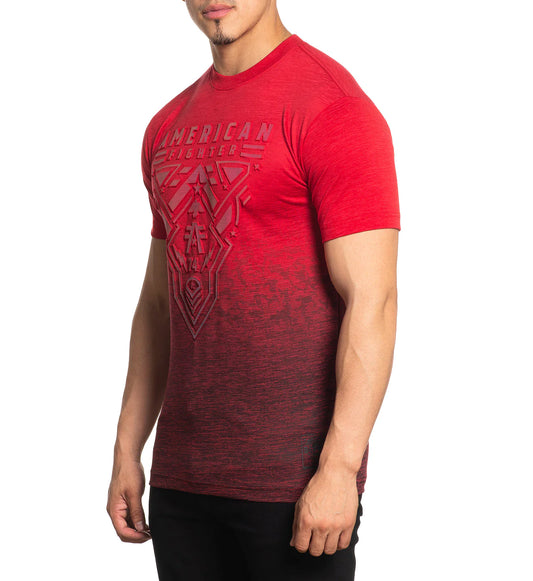 AMERICAN FIGHTER TEE HARTSDALE CHERRY
