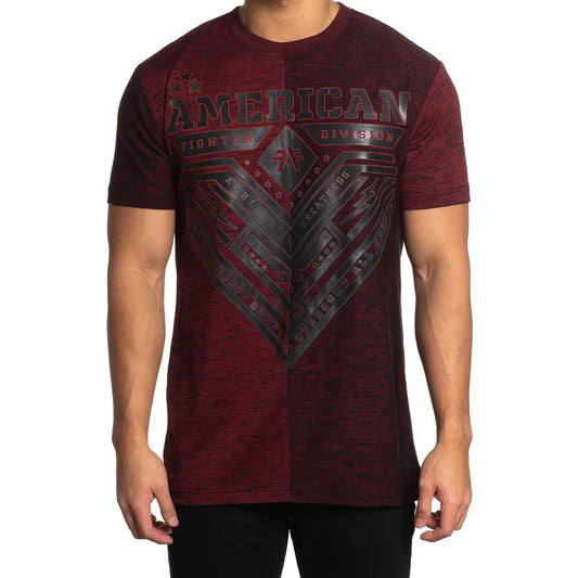 AMERICAN FIGHTER TEE ALTAIR RUSTED RED