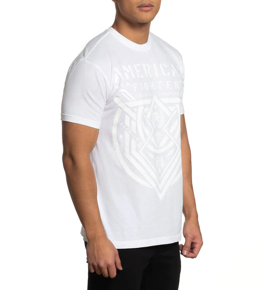 AMERICAN FIGHTER MNS SHRT WHT