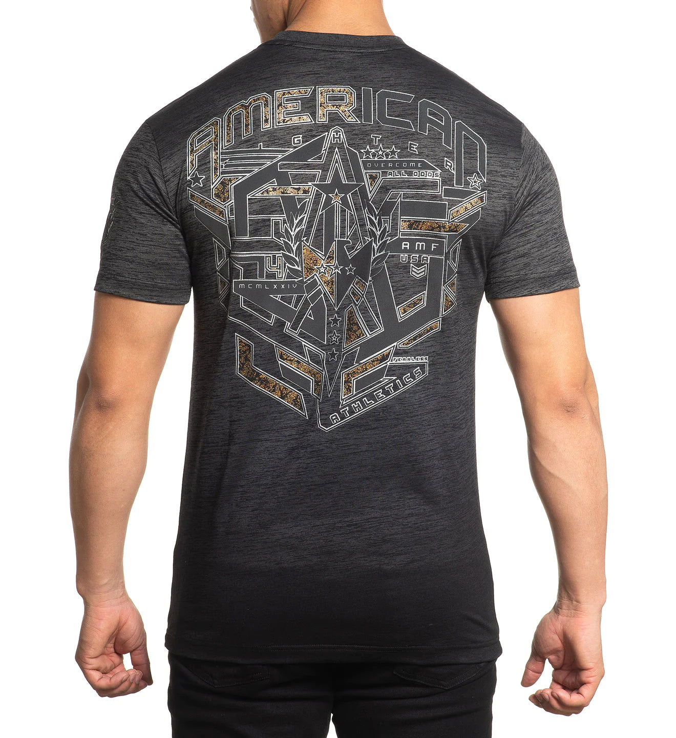 AMERICAN FIGHTER SS TEE MAYVIEW BLK MASS