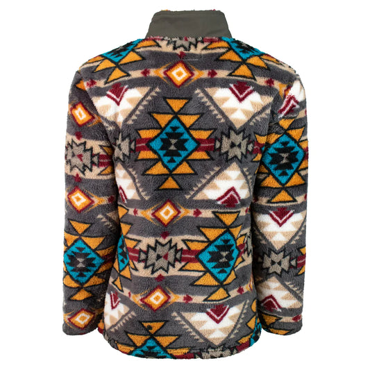 HOOEY MNS AZTEC FLEECE PULLOVER