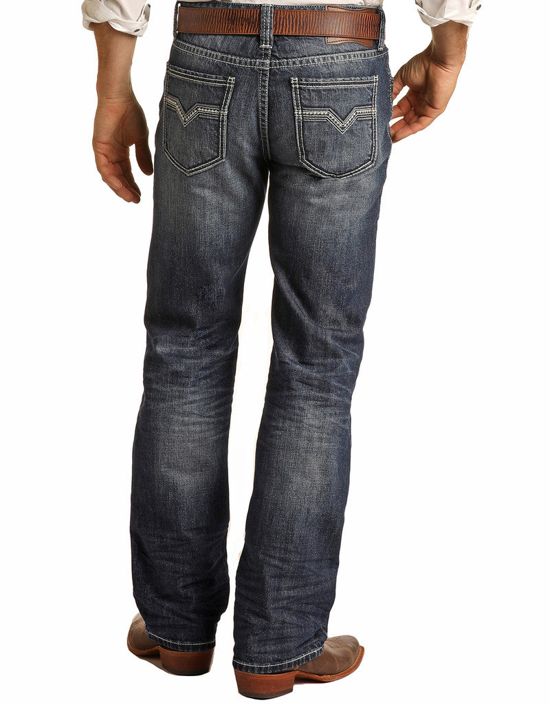 JEAN ROCK & ROLL DOUBLE BARREL LIGHT NAVY