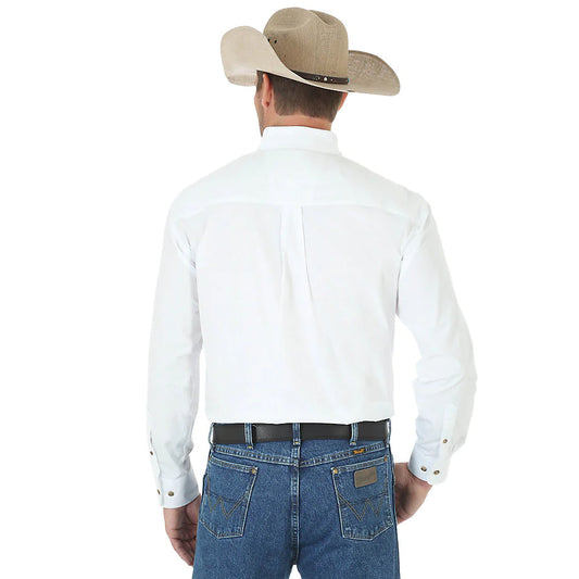 SHIRT GEORGE STRAIT WHITE LONG SLEEVE