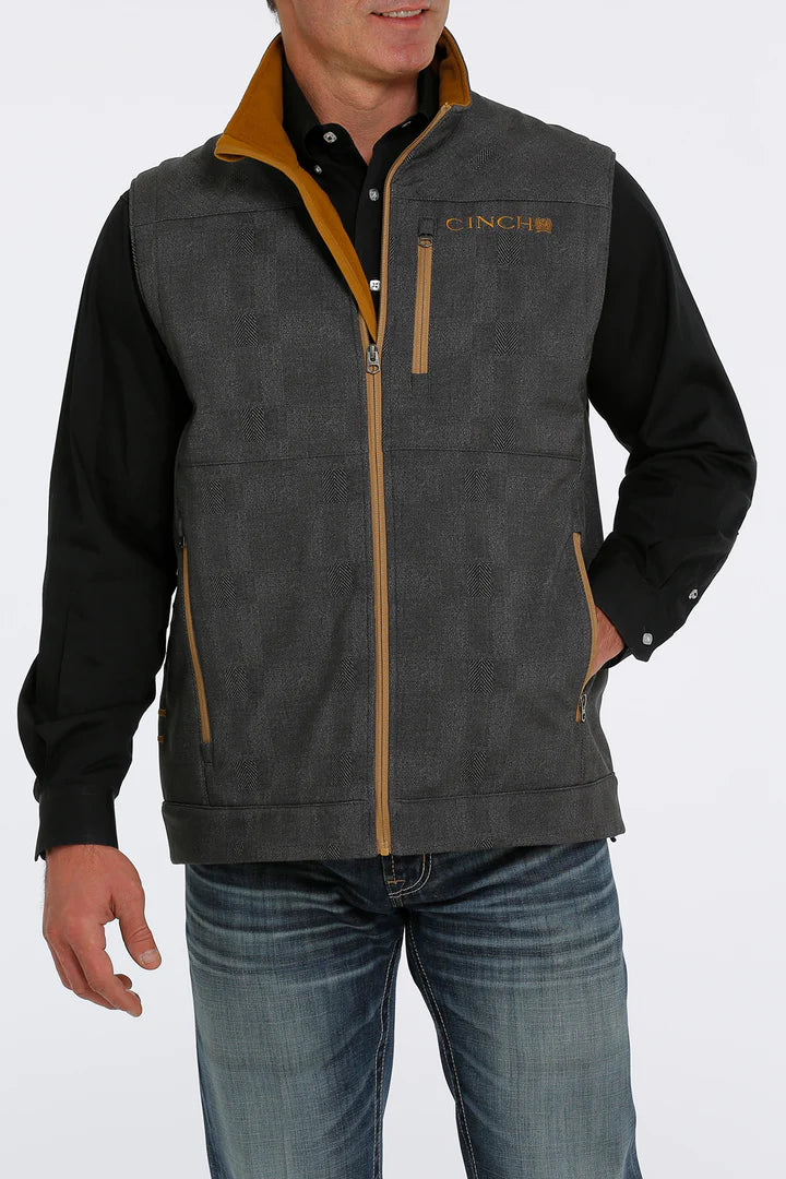 CINCH MNS VEST CHARCOAL