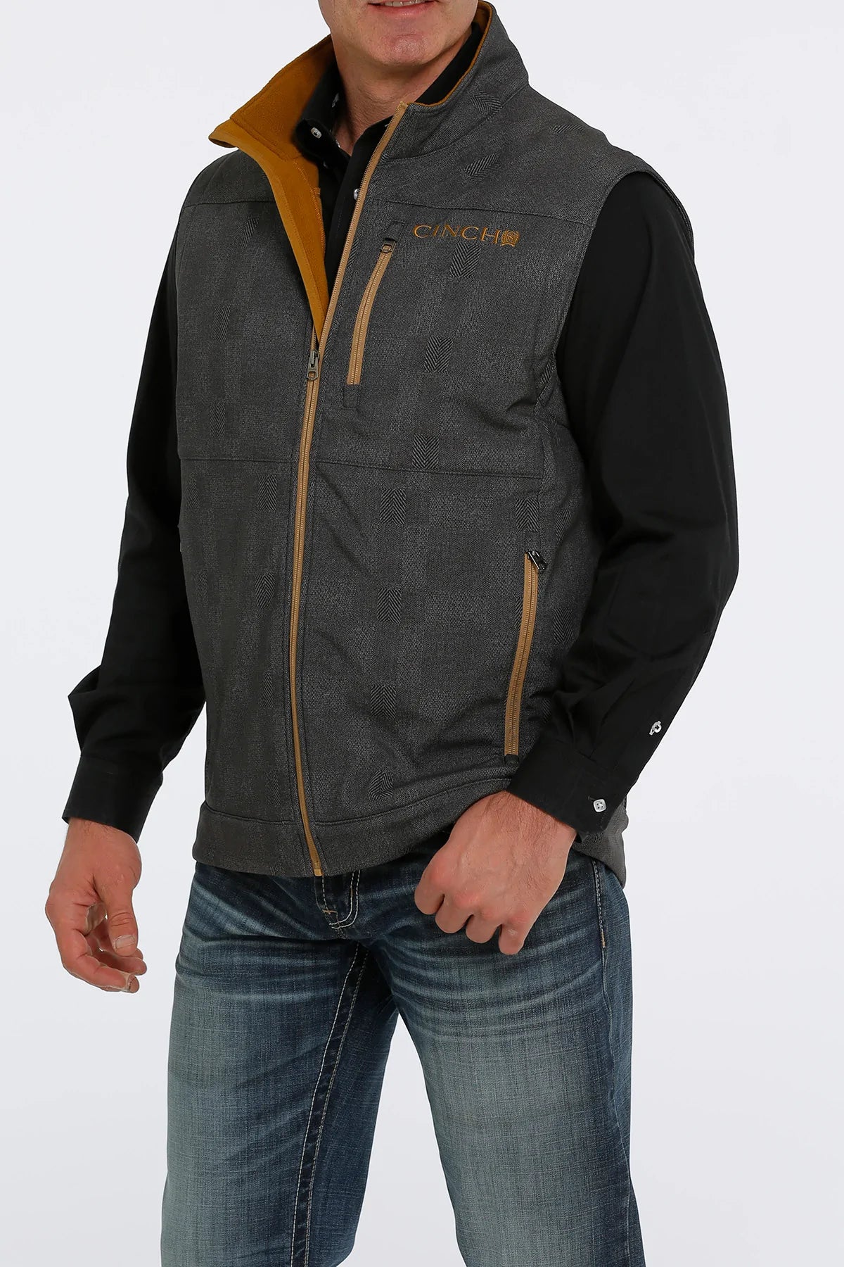 CINCH MNS VEST CHARCOAL