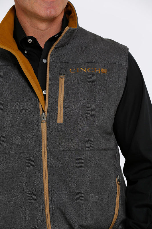CINCH MNS VEST CHARCOAL