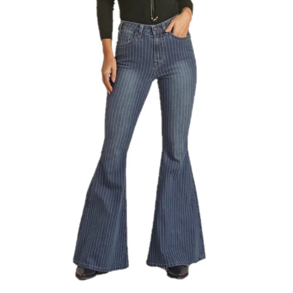 STRIPE HIGH RISE BELL BOTTOM