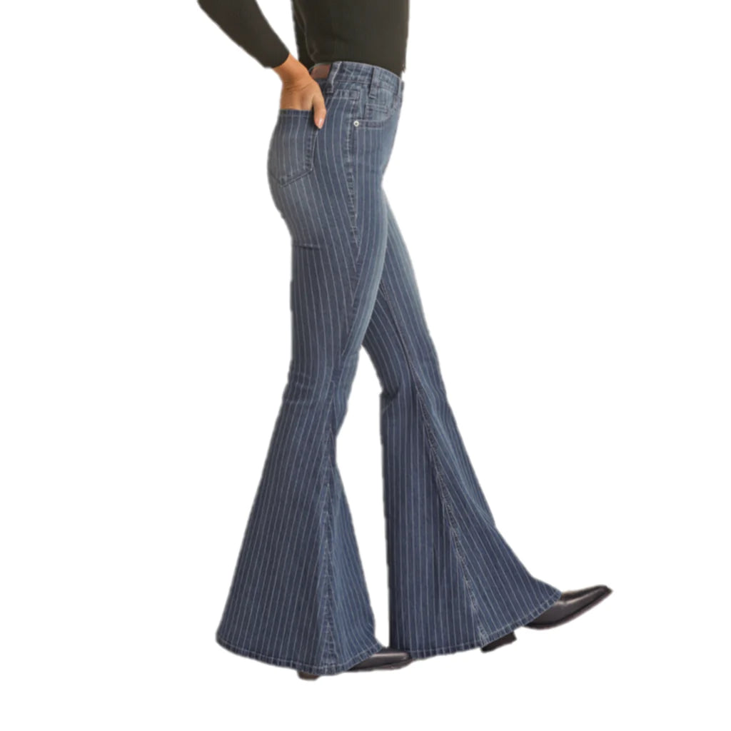 STRIPE HIGH RISE BELL BOTTOM