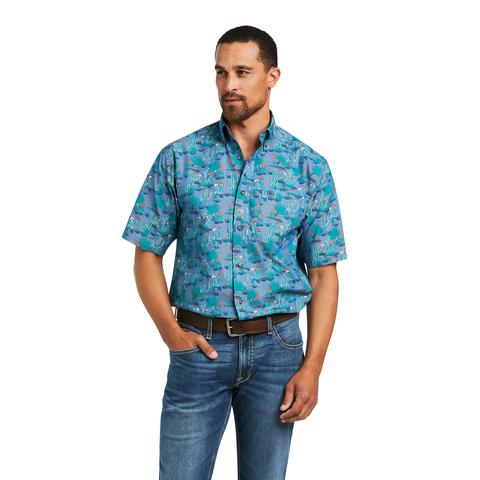 ARIAT MNS SS DAXTON SHRT MINT