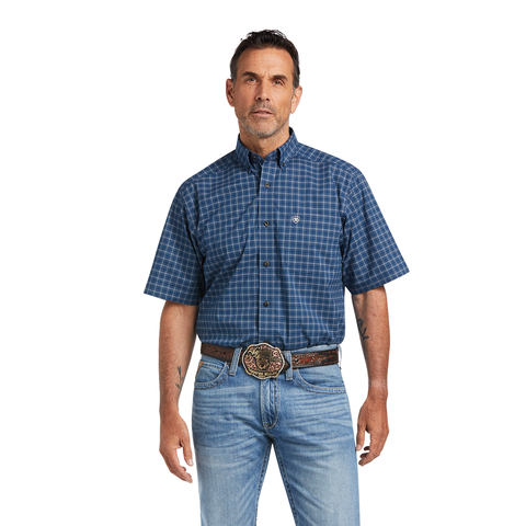 SHIRT ARIAT PRO KYREE STR CLSSC SS SHIRT SKYFALL