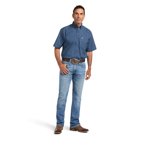 SHIRT ARIAT PRO KYREE STR CLSSC SS SHIRT SKYFALL