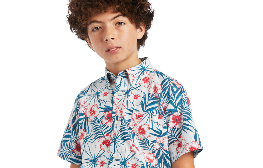 ARIAT BYS FATEH CLASSIC SS SHIRT WHITE