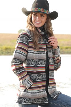 CINCH WMS WOOL AZTEC JKT