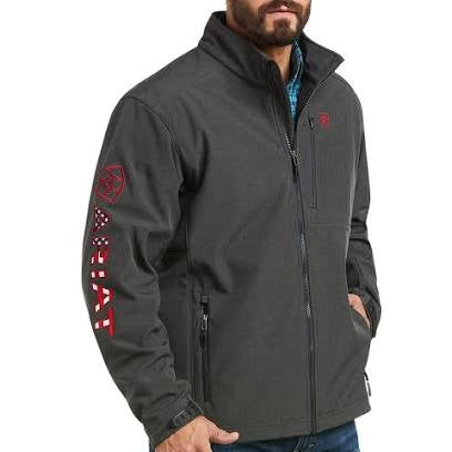 ARIAT MNS SFTSHL JKT CHARC/AMRCNA